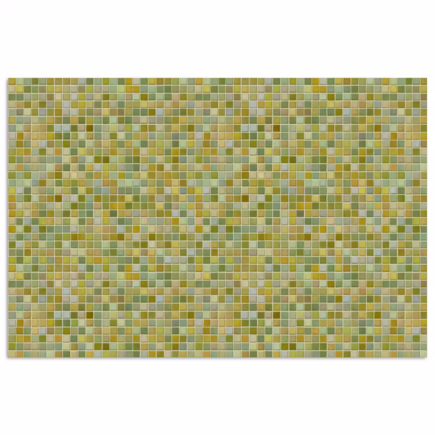 Mozaïek - Patroon - Groen poster papier klein 62 -3d