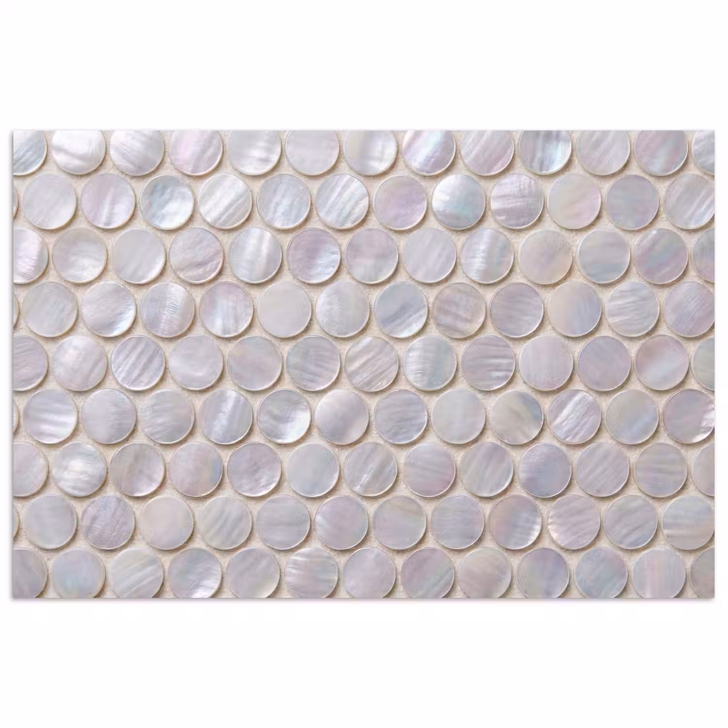 Patroon - Cirkels - Abstract - Modern - Wit poster papier klein -3d