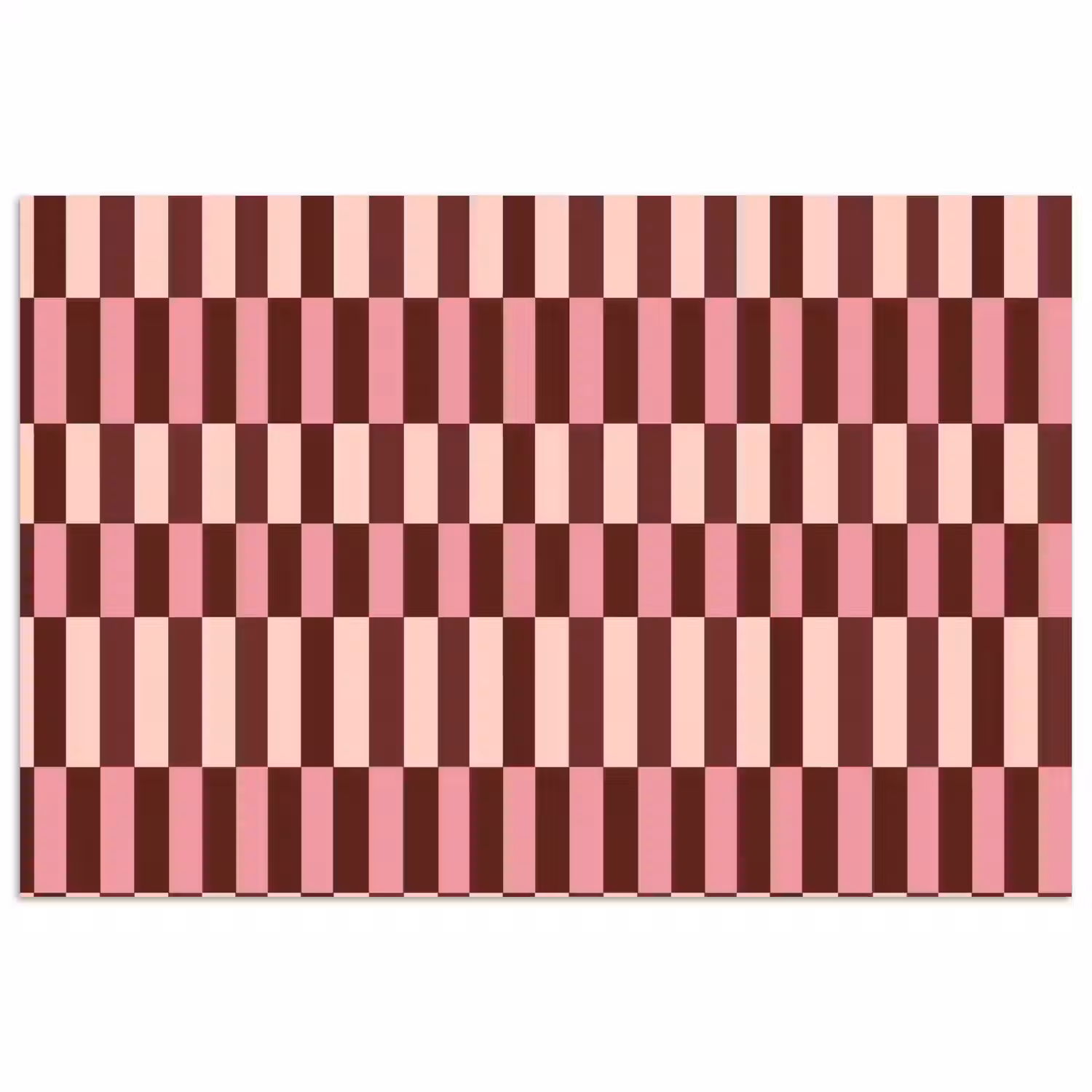 Roze - Rood - Blokjes poster papier klein 62 -3d