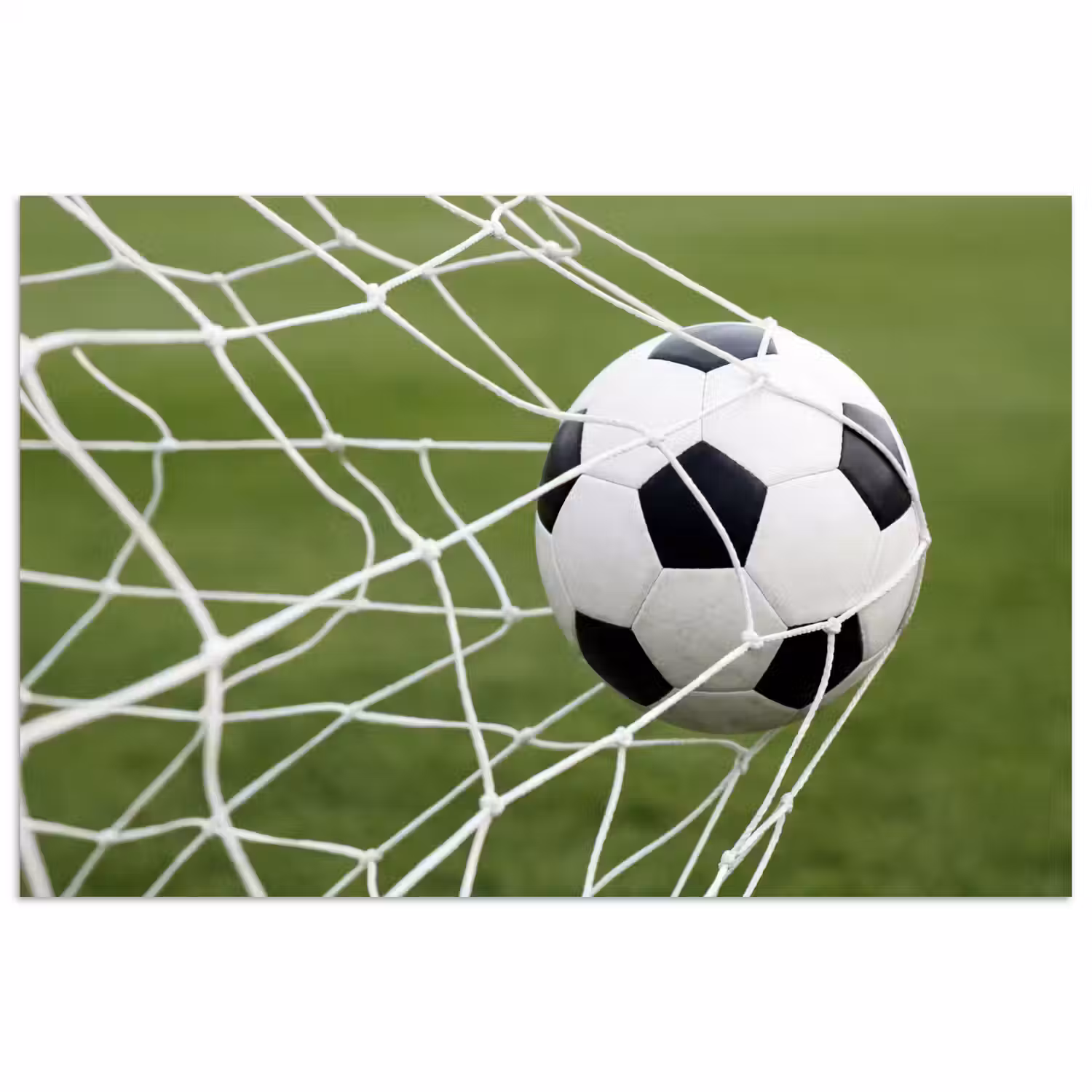 Voetbal - Goal - Net - Sport poster papier klein -3d
