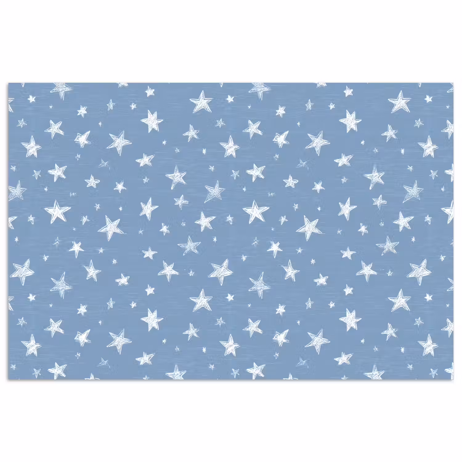 Sterretjes - Patroon - Blauw poster papier klein 62 -3d