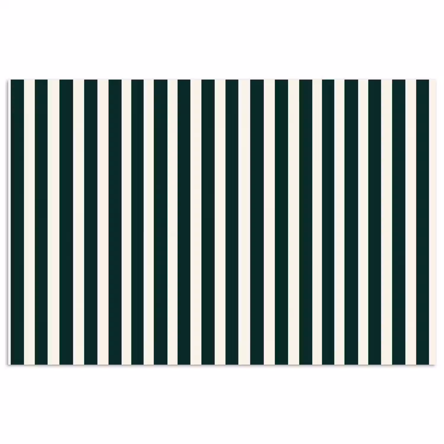 Strepen - Klassiek - Groen poster papier klein 62 -3d
