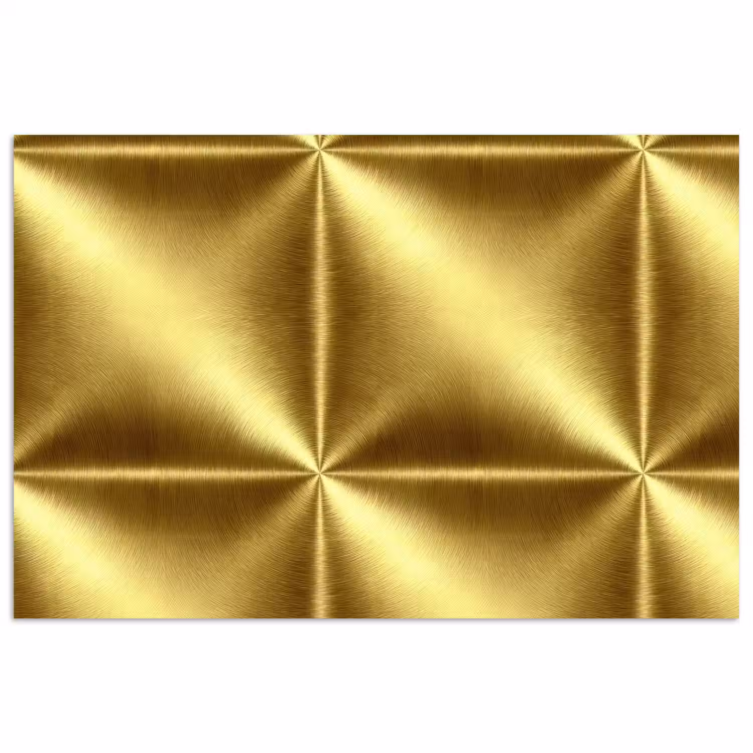 Textuur - Geborsteld Goud - Industrieel - Metallic poster papier klein 62 -3d