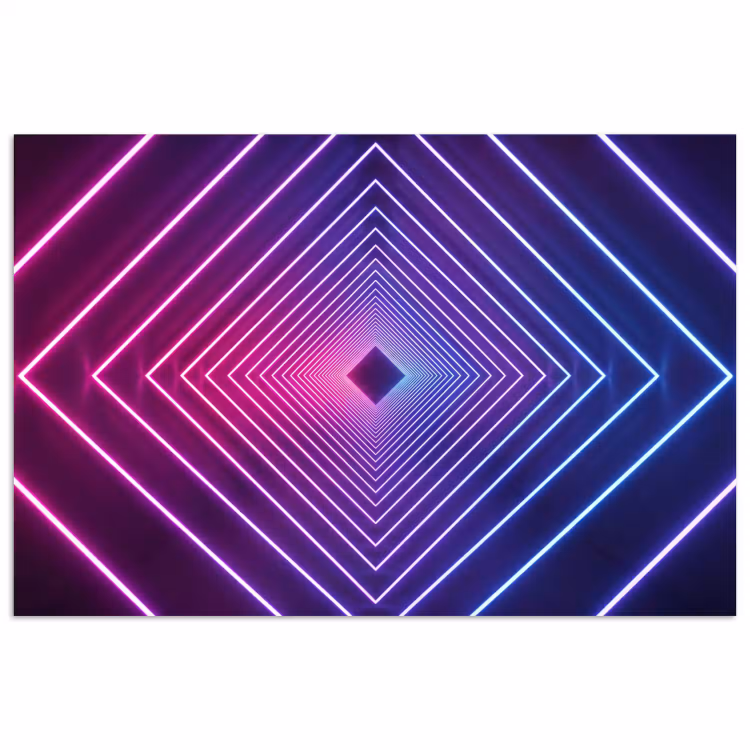 Driedimensionaal - Tunnel - Ruimte poster papier klein -3d