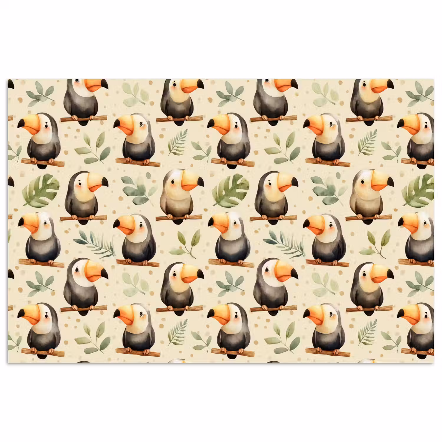 Toekans - Exotisch - Kleurrijk poster papier klein 62 -3d