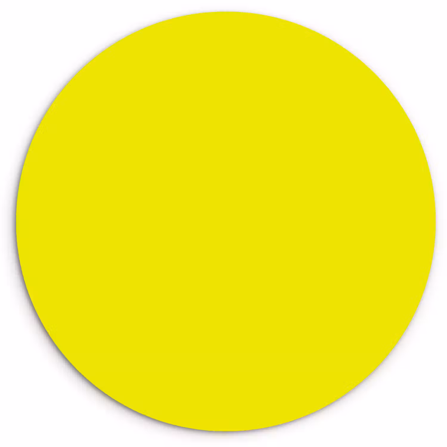 Bright - Canary - Geel Wandcirkel kunststof plaat 5mm dik klein 188 -3d