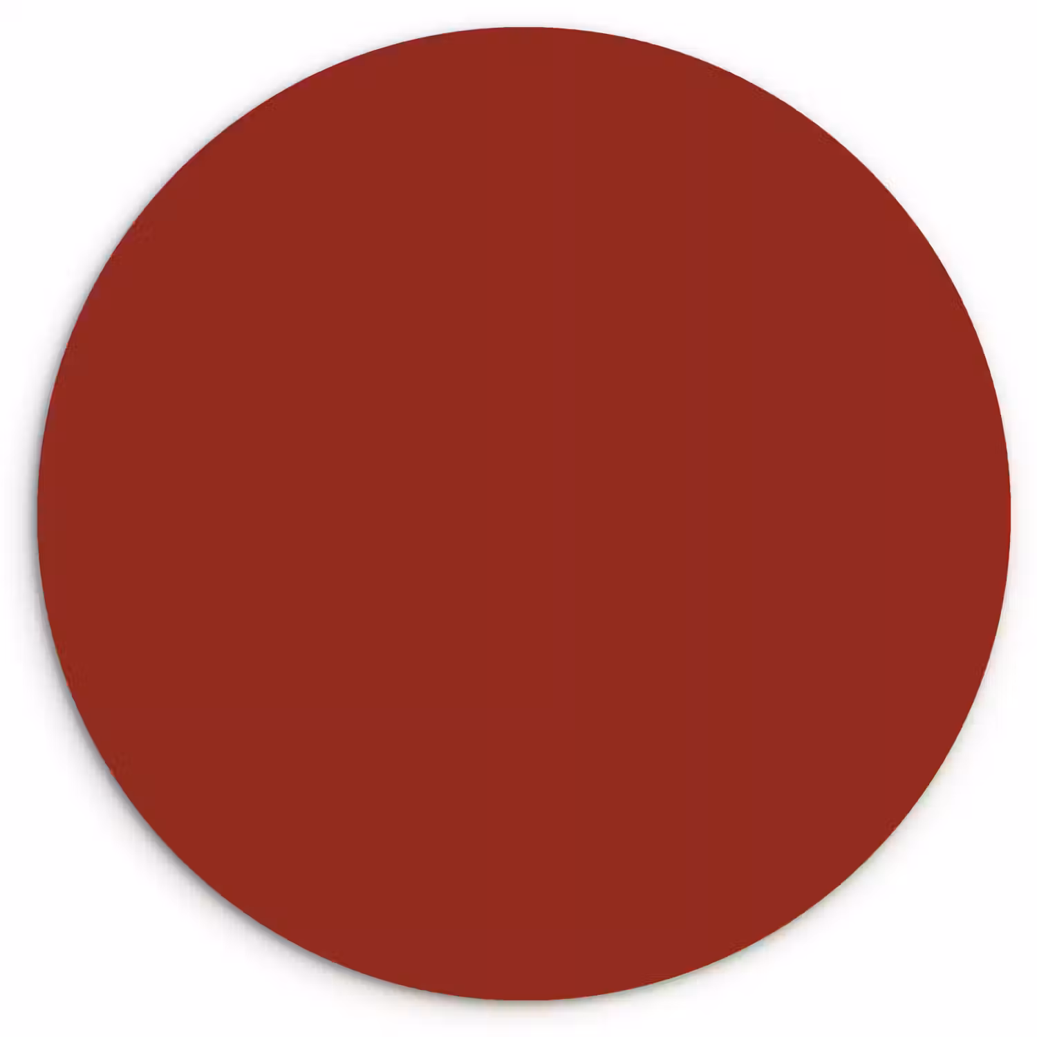 Burnt - Copper - Rood Wandcirkel kunststof plaat 5mm dik klein 188 -3d