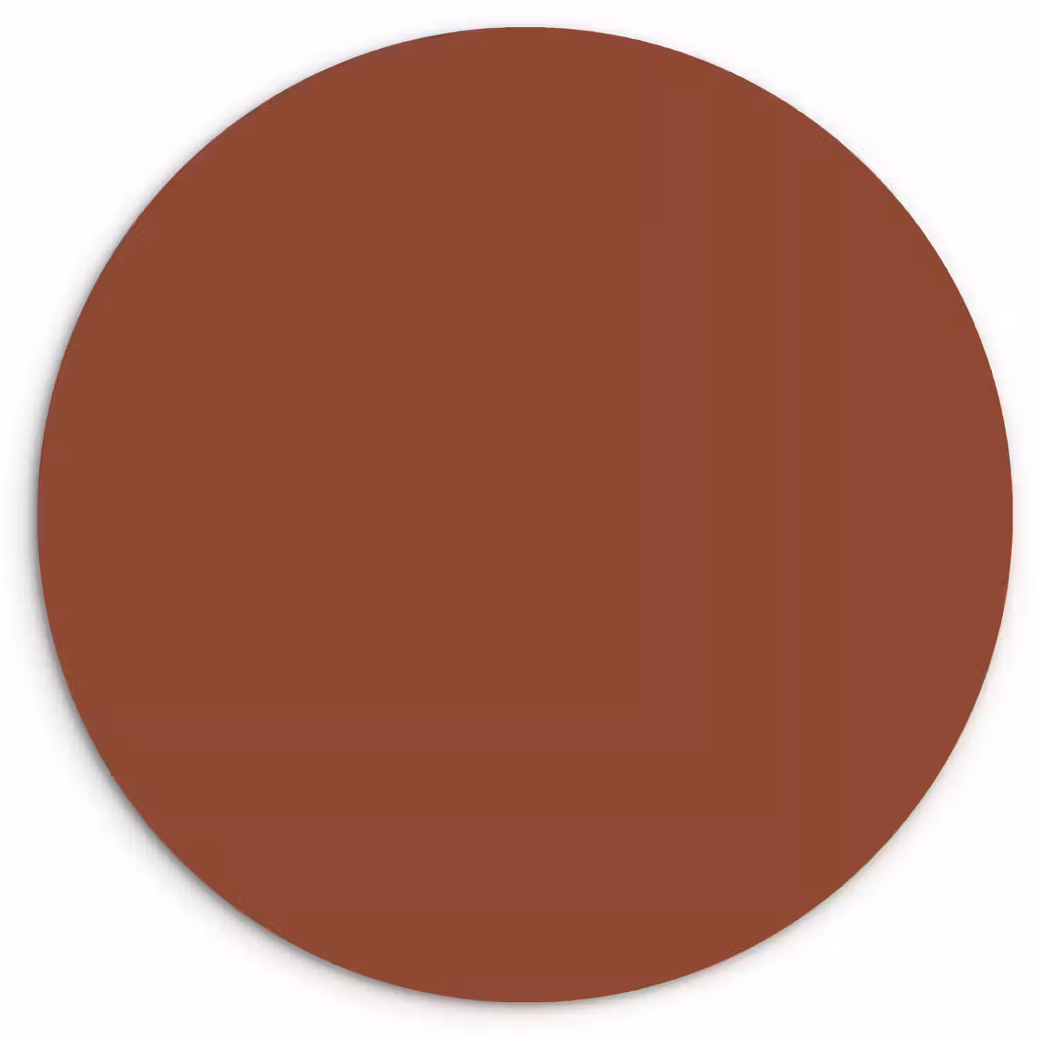 Burnt - Mahogany - Terracotta Wandcirkel kunststof plaat 5mm dik klein 188 -3d