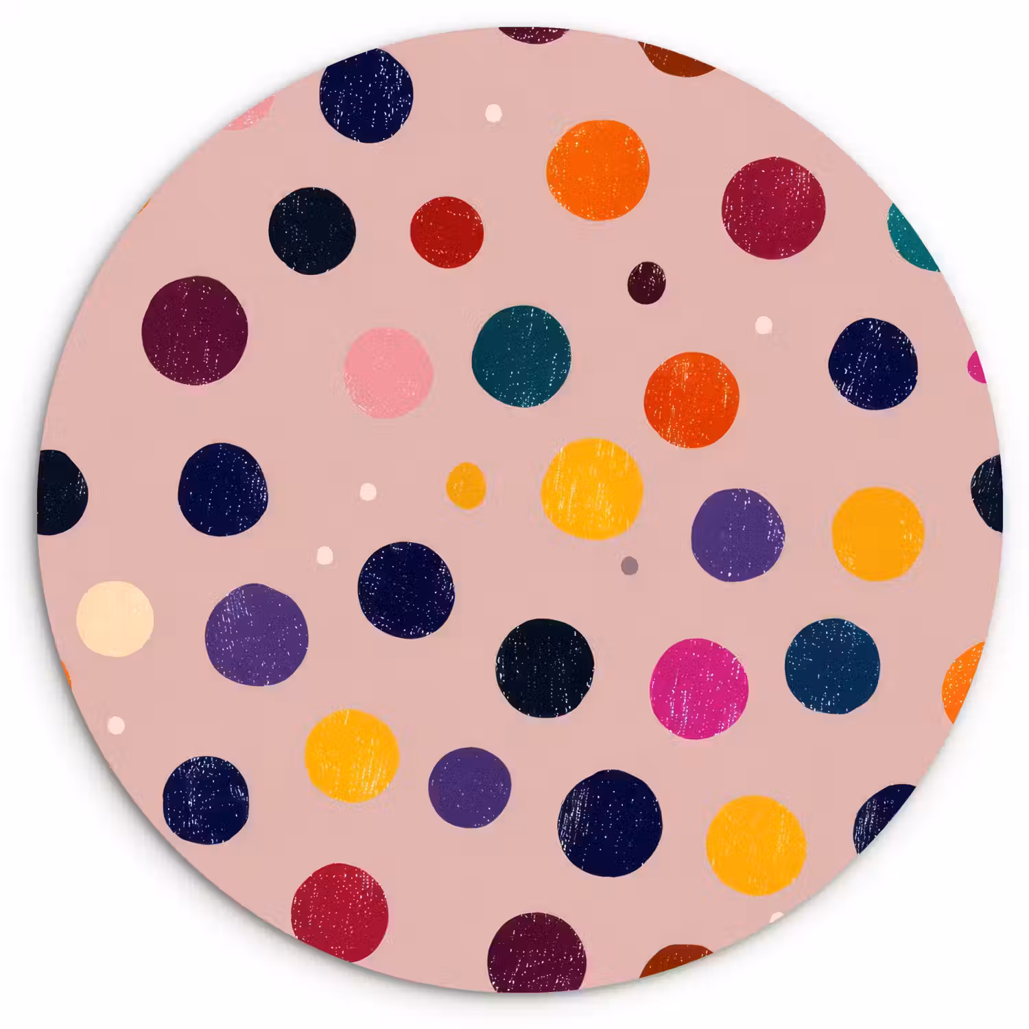 Cirkels - Patroon - Kleurrijk Wandcirkel kunststof plaat 5mm dik klein 188 -3d