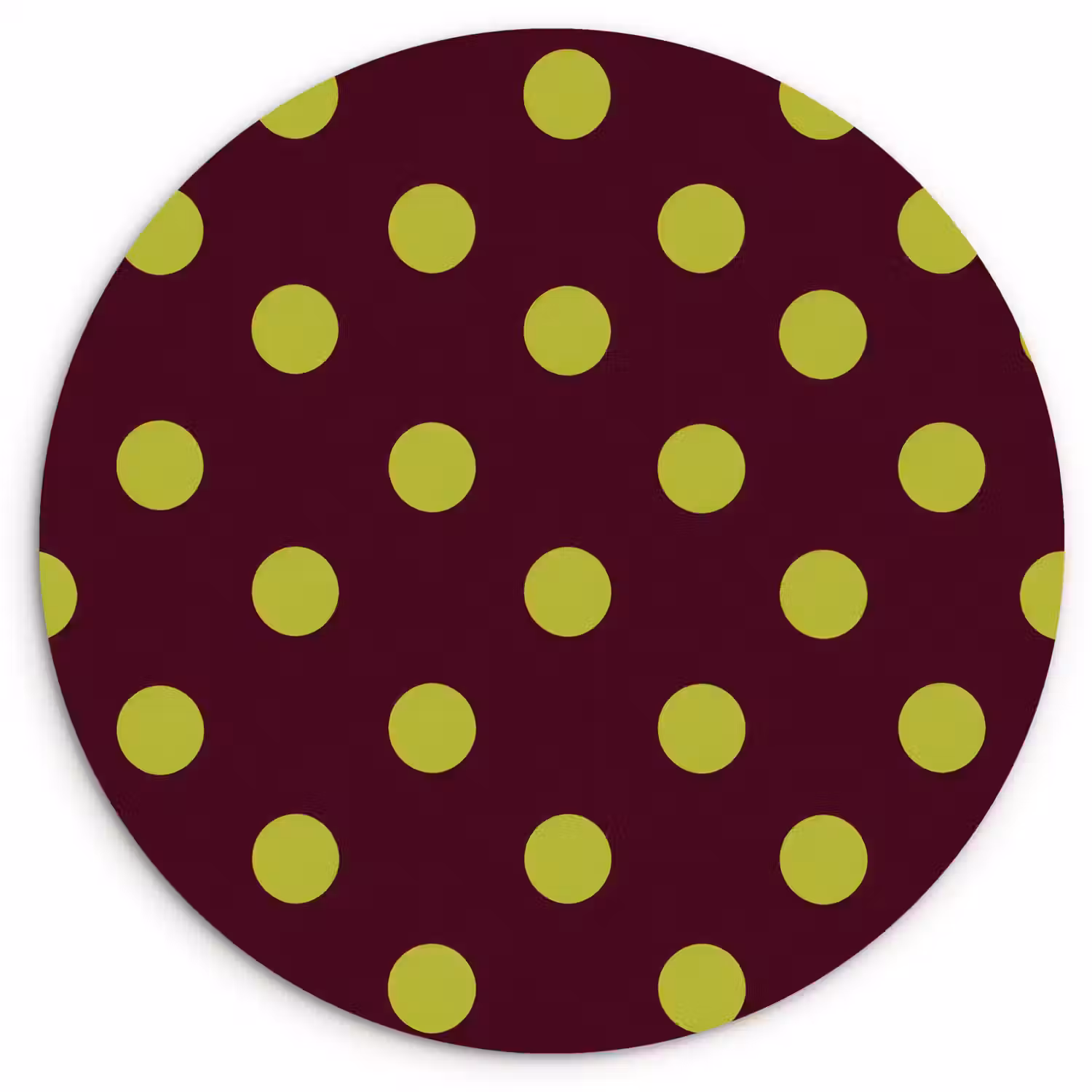 Klassiek - Stippen - Groen Wandcirkel kunststof plaat 5mm dik klein 188 -3d