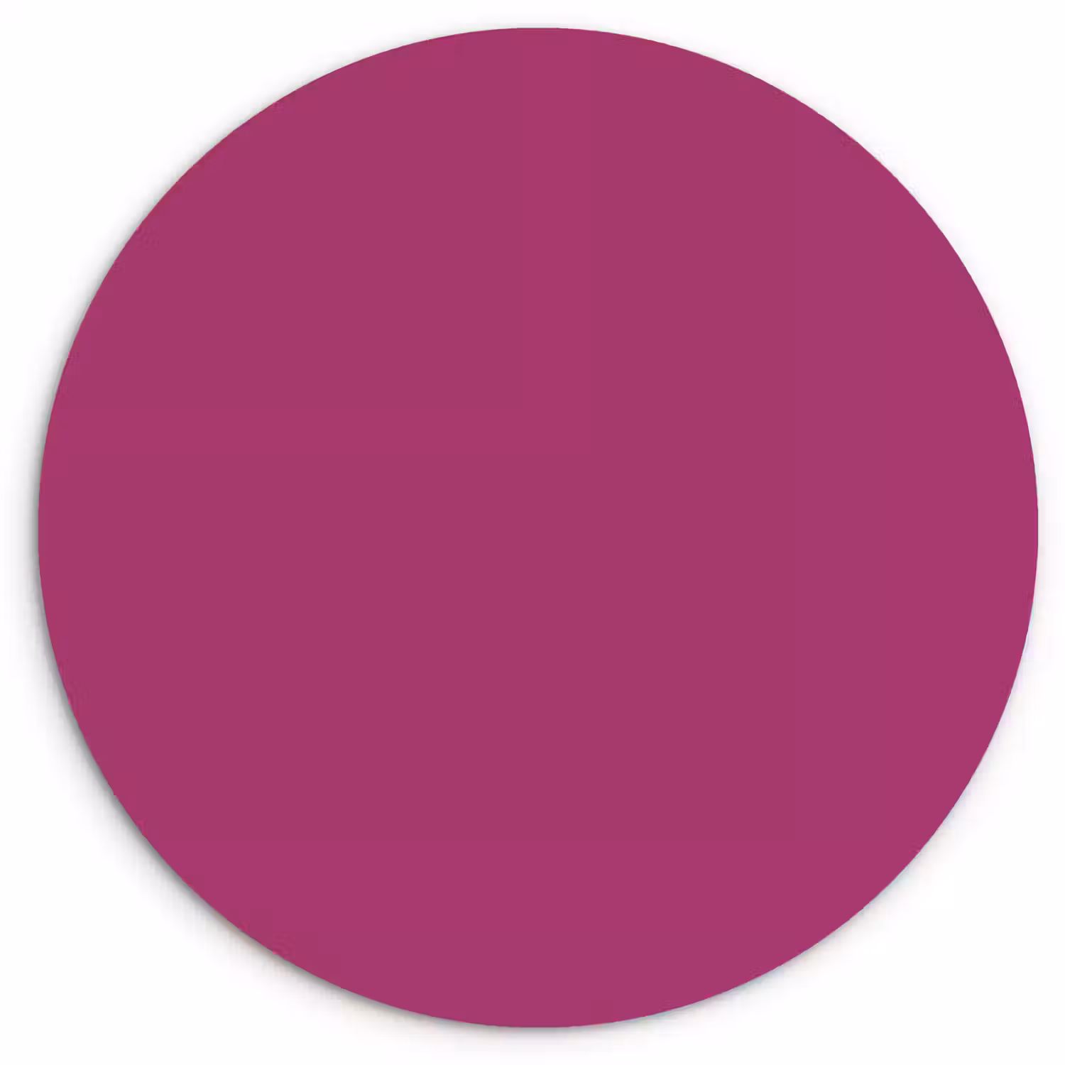 Deep - Magenta - Paars Wandcirkel kunststof plaat 5mm dik klein 188 -3d