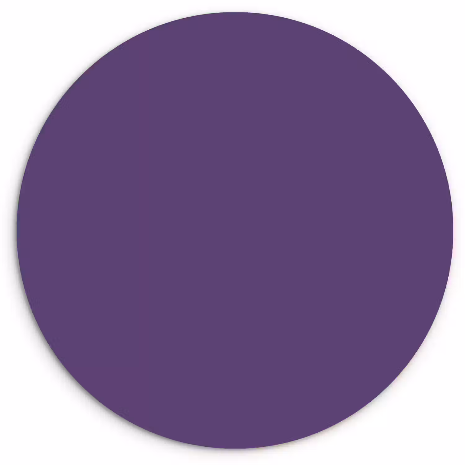 Deep - Plum - Paars Wandcirkel kunststof plaat 5mm dik klein 188 -3d