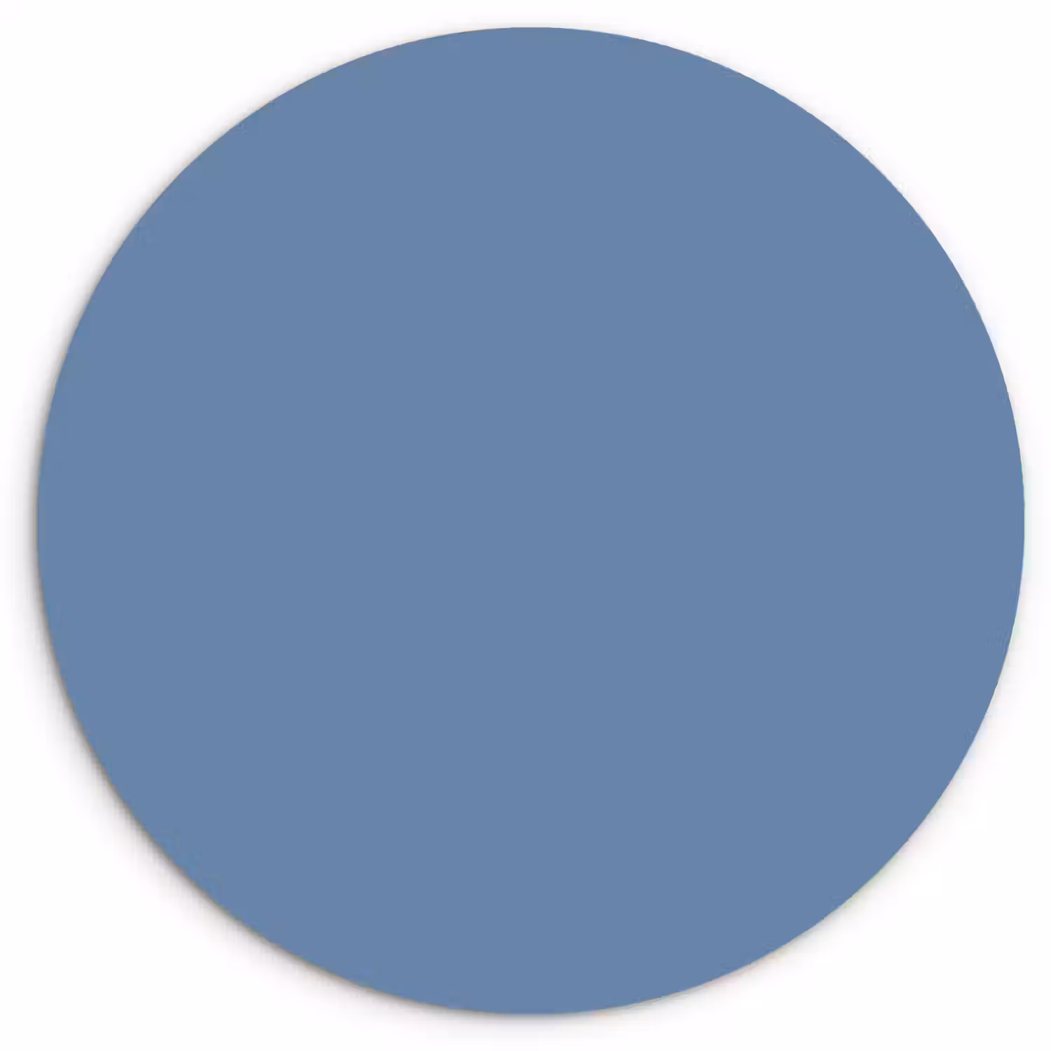 Denim - Breeze - Blauw Wandcirkel kunststof plaat 5mm dik klein 188 -3d