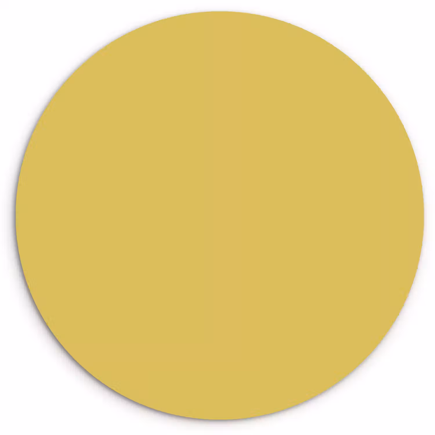 Golden - Victory - Geel Wandcirkel kunststof plaat 5mm dik klein 188 -3d