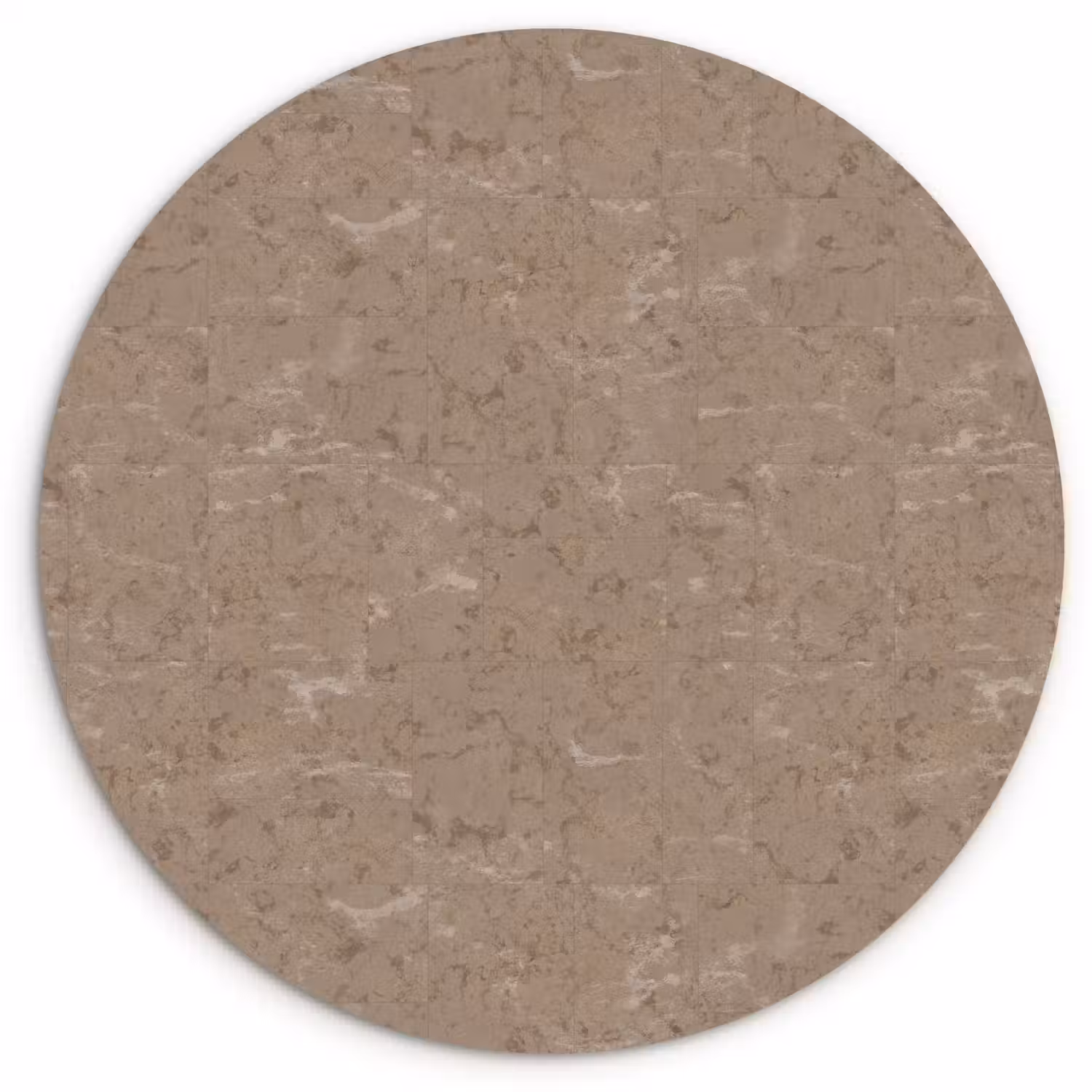 Patroon - Kalksteen - Beige Wandcirkel kunststof plaat 5mm dik klein 188 -3d
