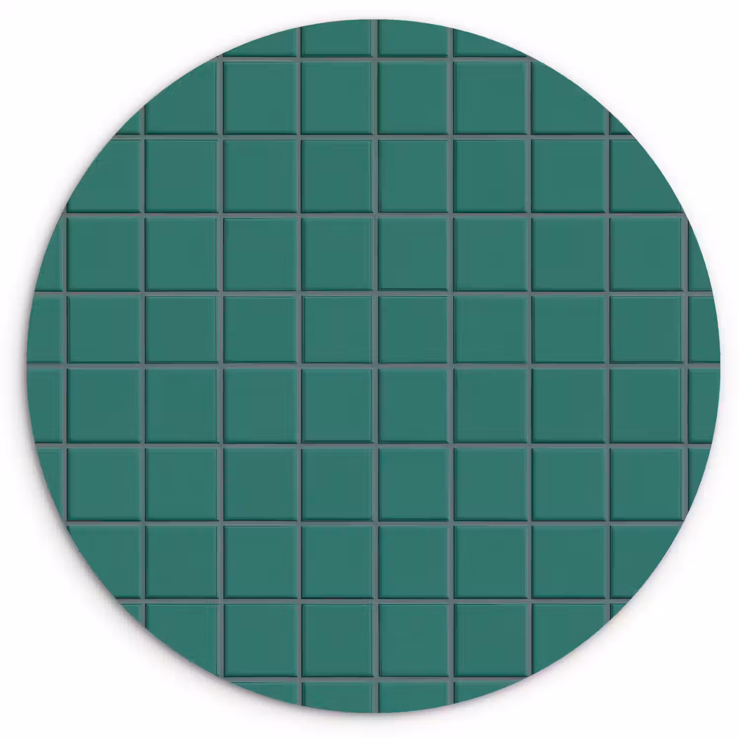 Patroon - Patroon - Smaragd Wandcirkel kunststof plaat 5mm dik klein 188 -3d