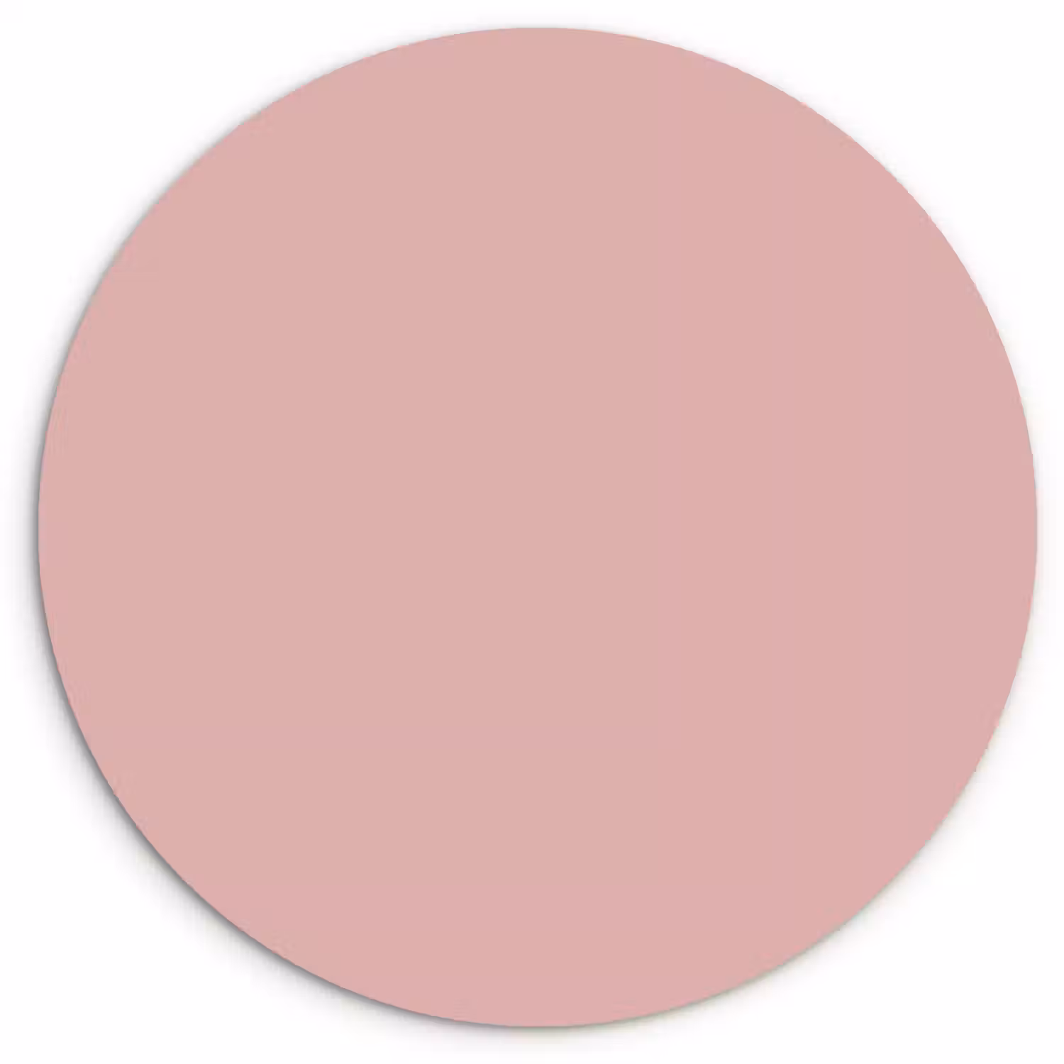 Soft - Blush - Roze Wandcirkel kunststof plaat 5mm dik klein 188 -3d