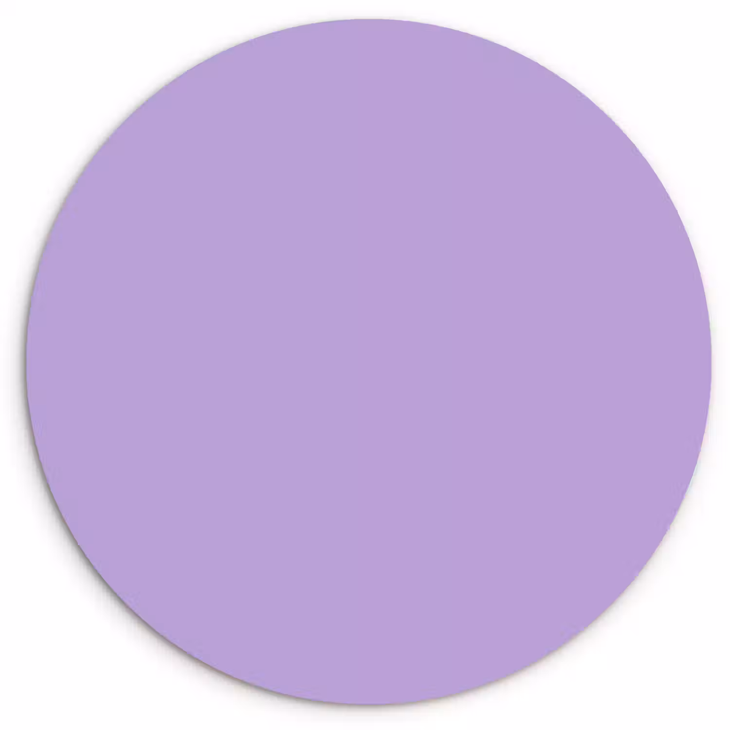 Soft - Lavender - Paars Wandcirkel kunststof plaat 5mm dik klein 188 -3d