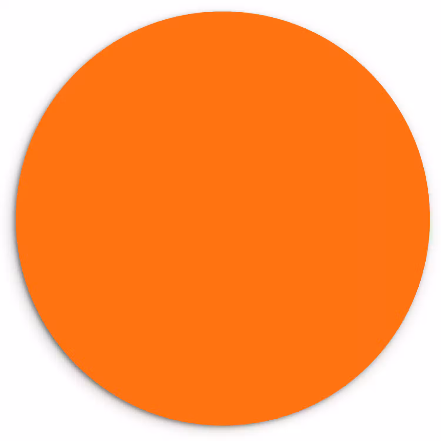 Spiced - Pumpkin - Oranje Wandcirkel kunststof plaat 5mm dik klein 188 -3d