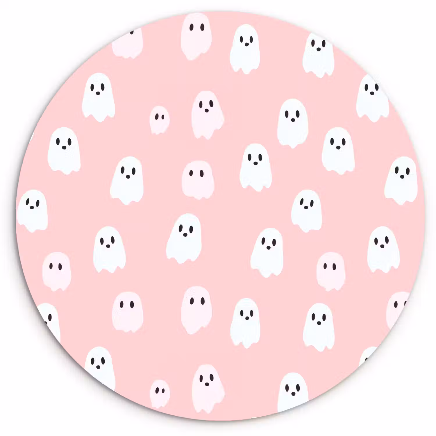 Spookjes - Patroon - Roze Wandcirkel kunststof plaat 5mm dik klein 188 -3d