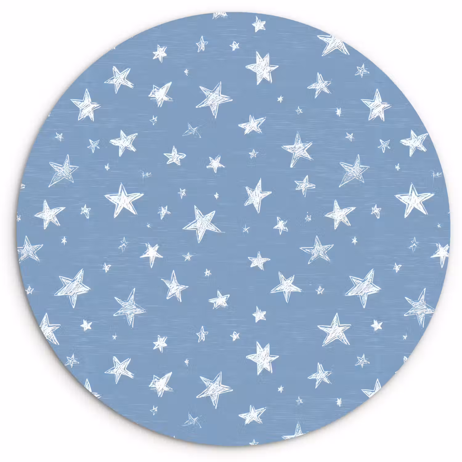 Sterretjes - Patroon - Blauw Wandcirkel kunststof plaat 5mm dik klein 188 -3d