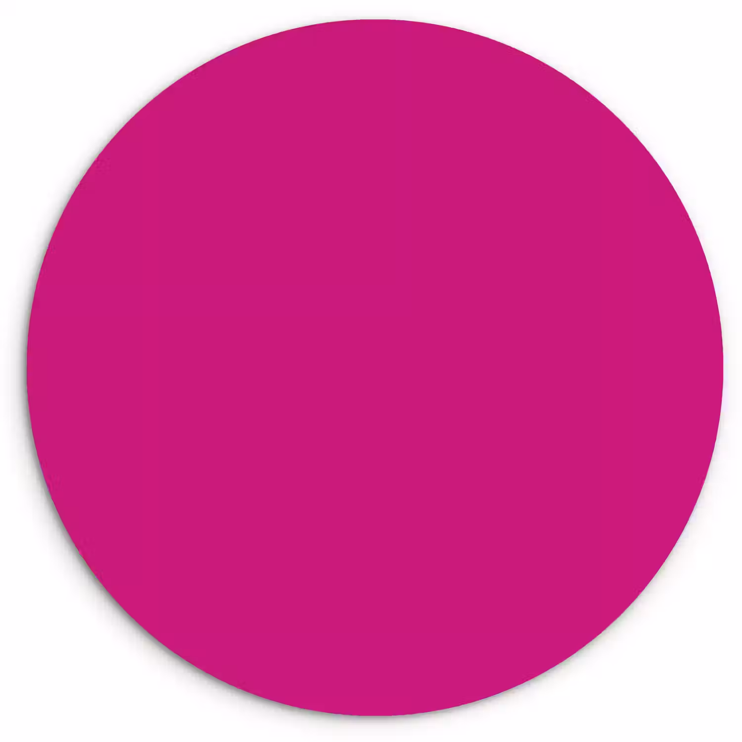 Velvet - Magenta - Roze Wandcirkel kunststof plaat 5mm dik klein 188 -3d