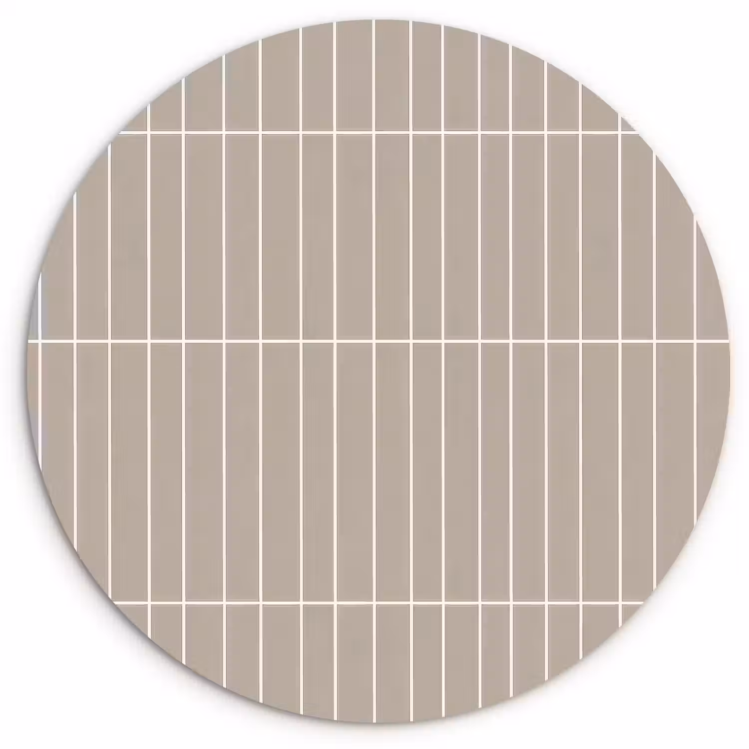 Verticaal - Wandtegel - Licht Beige Wandcirkel kunststof plaat 5mm dik klein 188 -3d