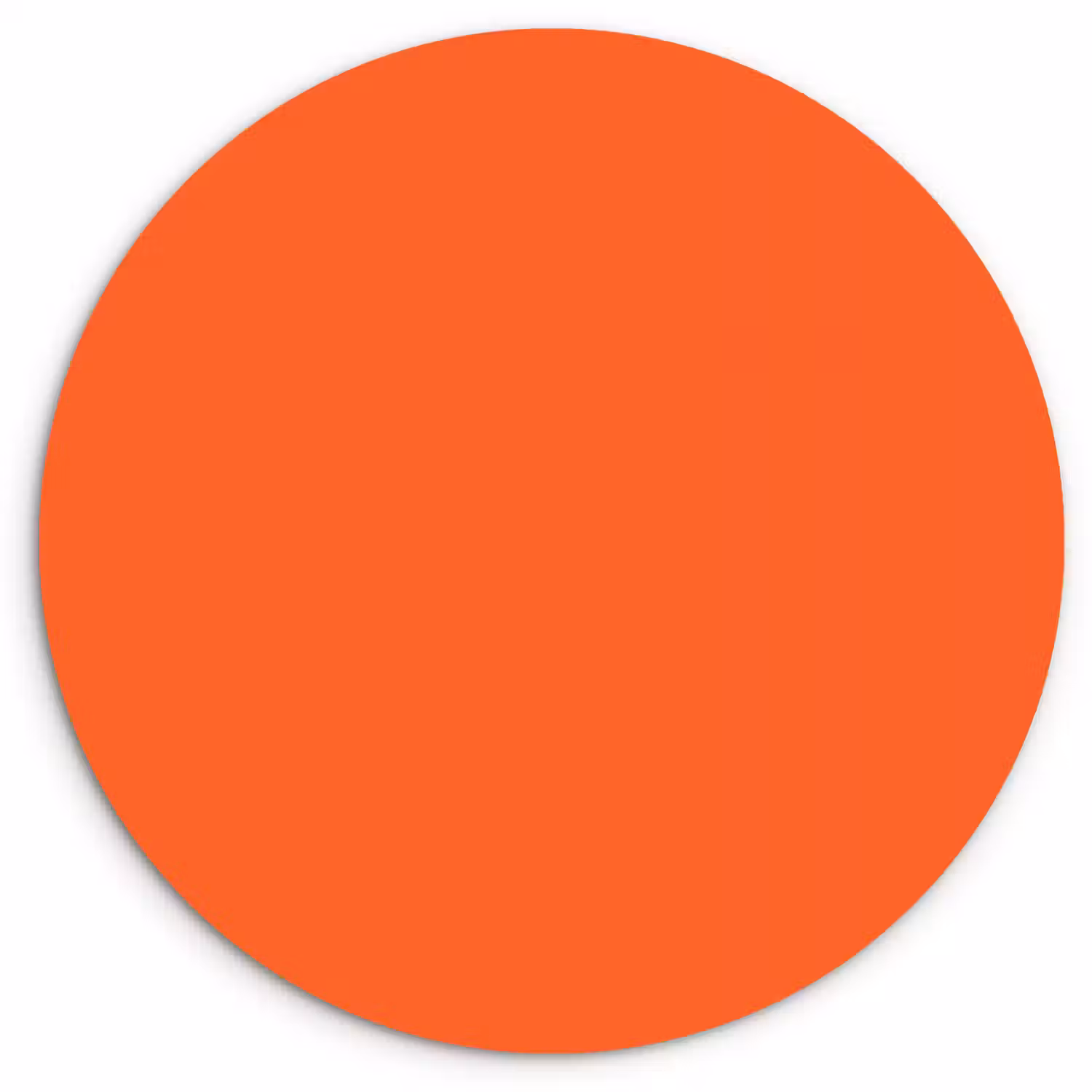 Vivid - Amber - Oranje Wandcirkel kunststof plaat 5mm dik klein 188 -3d