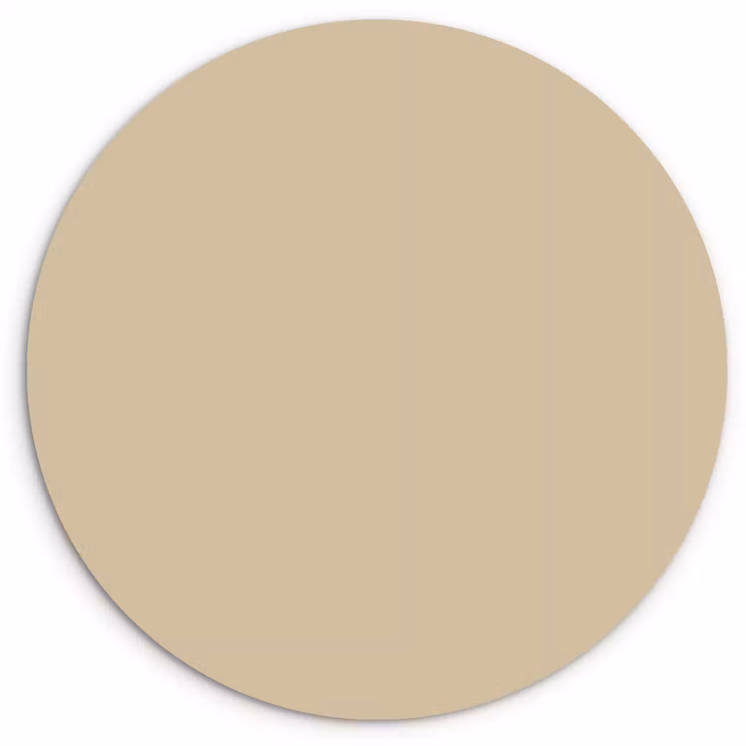 Warm - Sand - Nude Wandcirkel kunststof plaat 5mm dik klein 188 -3d