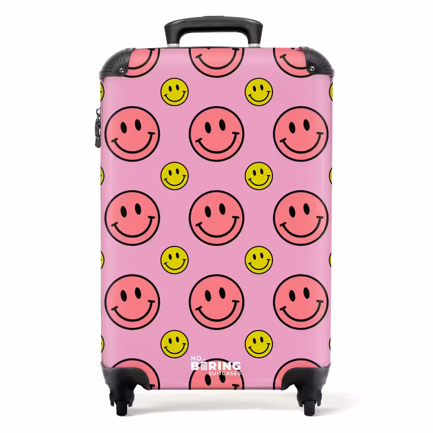 All smiles roze NBS - Handbagage koffer - Unisex middel -productfoto_recht
