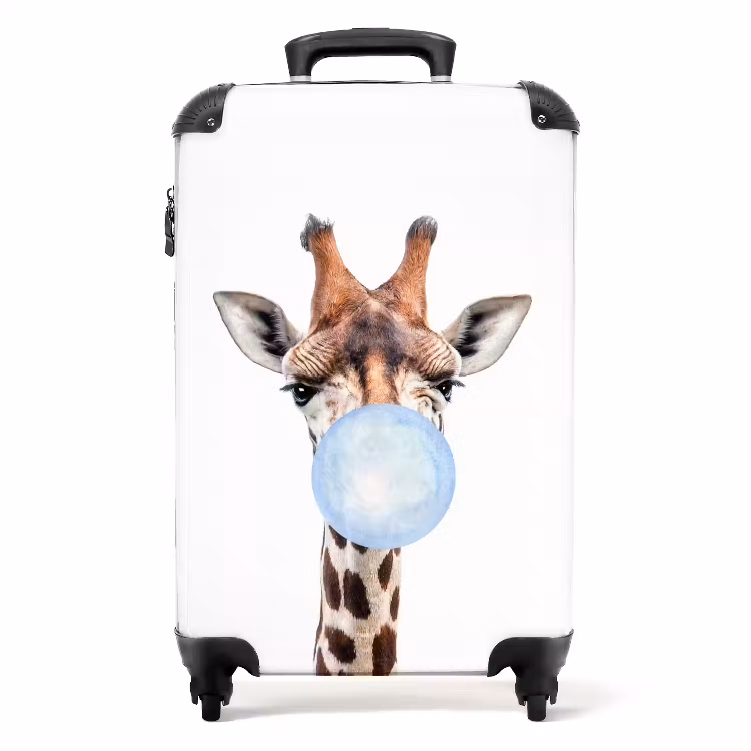 Kauwende Kobus blauw NBS - Handbagage koffer - Unisex middel -productfoto_recht