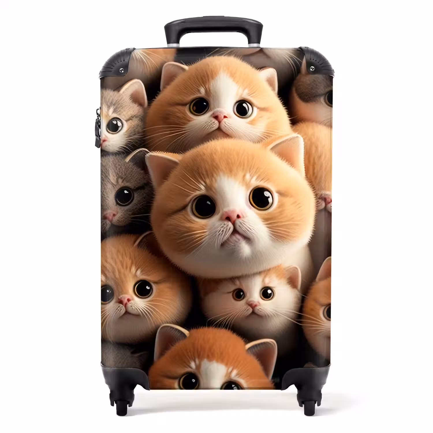 Knuffelkatjes NBS - Handbagage koffer - Unisex middel -productfoto_recht