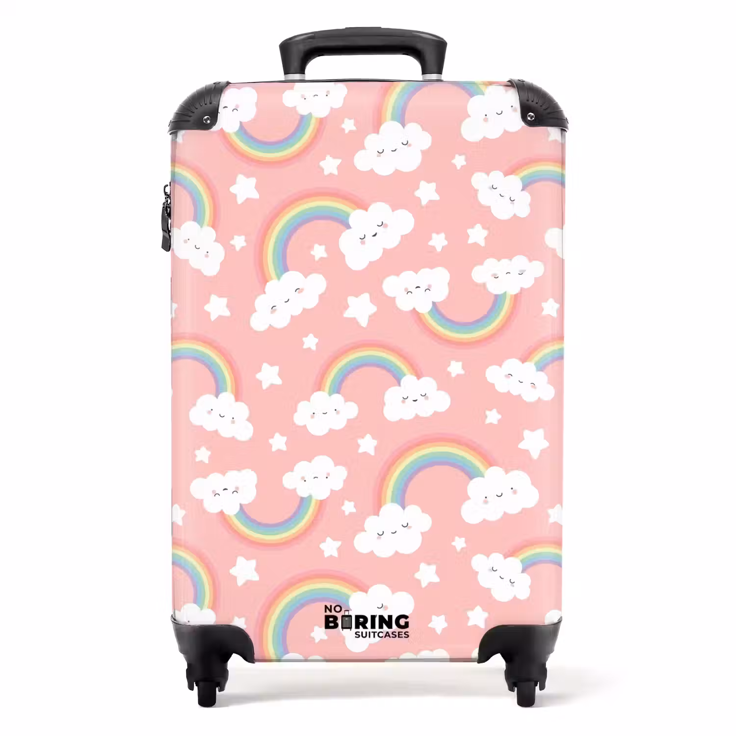 Dromerige regenbooghemel NBS - Handbagage koffer - Unisex middel -productfoto_recht