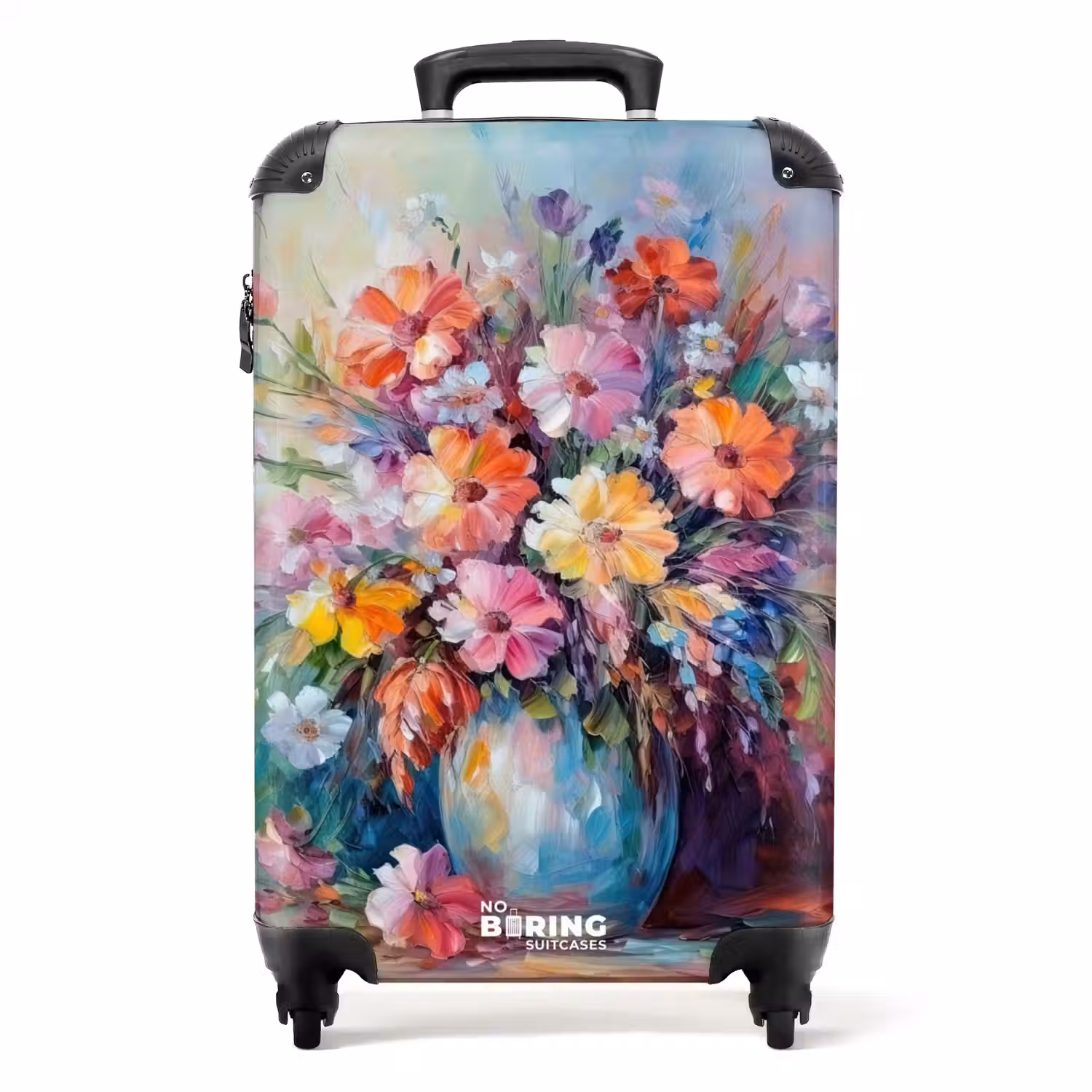 Bloemen - Kunst - Schilderij - Lente - Boeket NBS - Handbagage koffer - Unisex middel -productfoto_recht