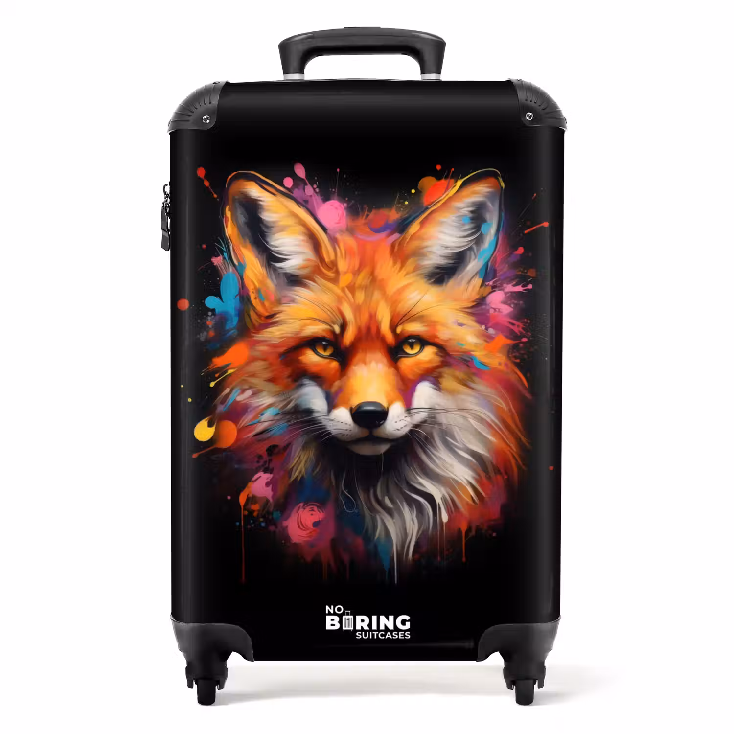 Vos als street art kunstwerk NBS - Handbagage koffer - Unisex middel -productfoto_recht