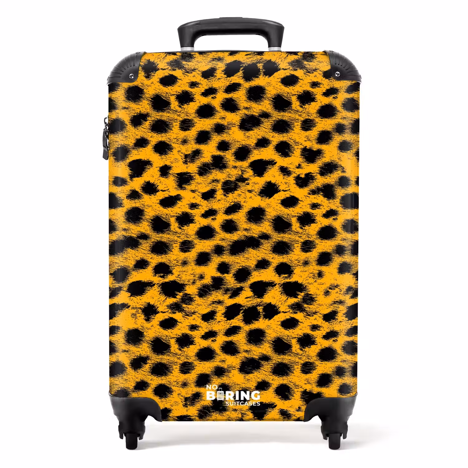 Goudgele panterprint NBS - Handbagage koffer - Volwassenen Unisex middel -productfoto_recht
