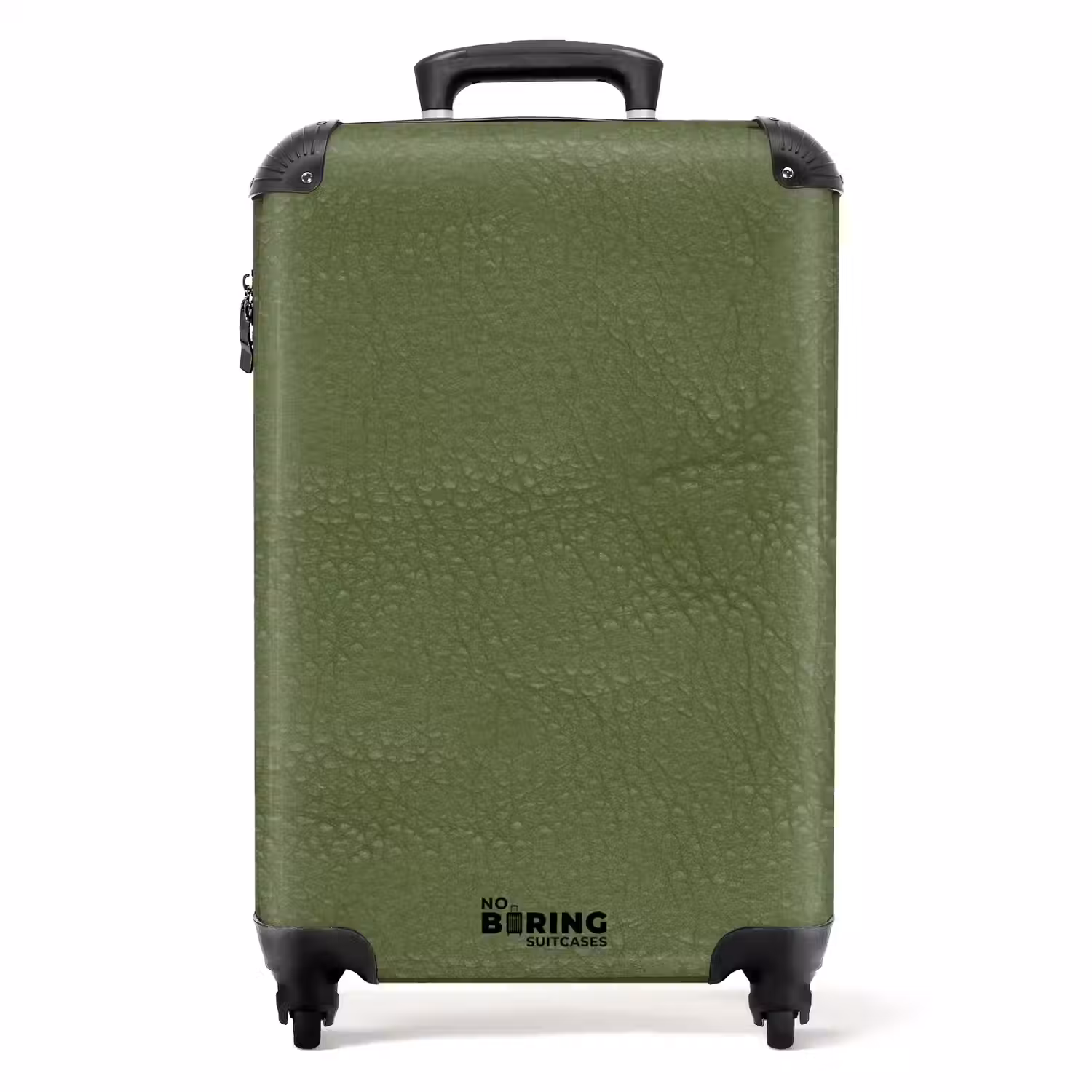 Lederen look apple groen NBS - Handbagage koffer - Volwassenen Unisex middel -productfoto_recht
