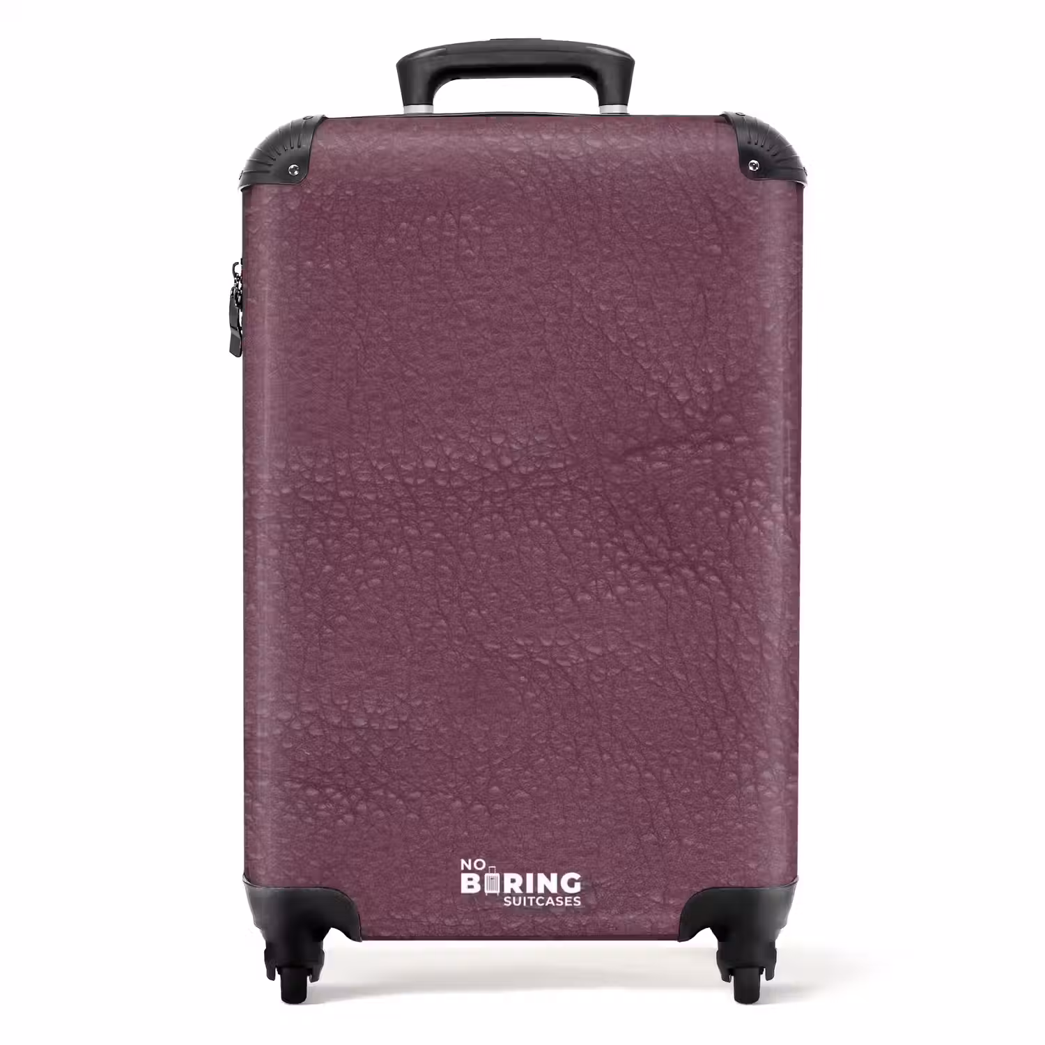 Lederen look bessen paars NBS - Handbagage koffer - Volwassenen Unisex middel -productfoto_recht