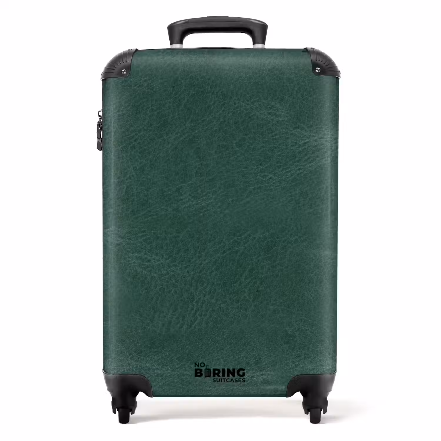 Lederen look midden groen NBS - Handbagage koffer - Volwassenen Unisex middel -productfoto_recht
