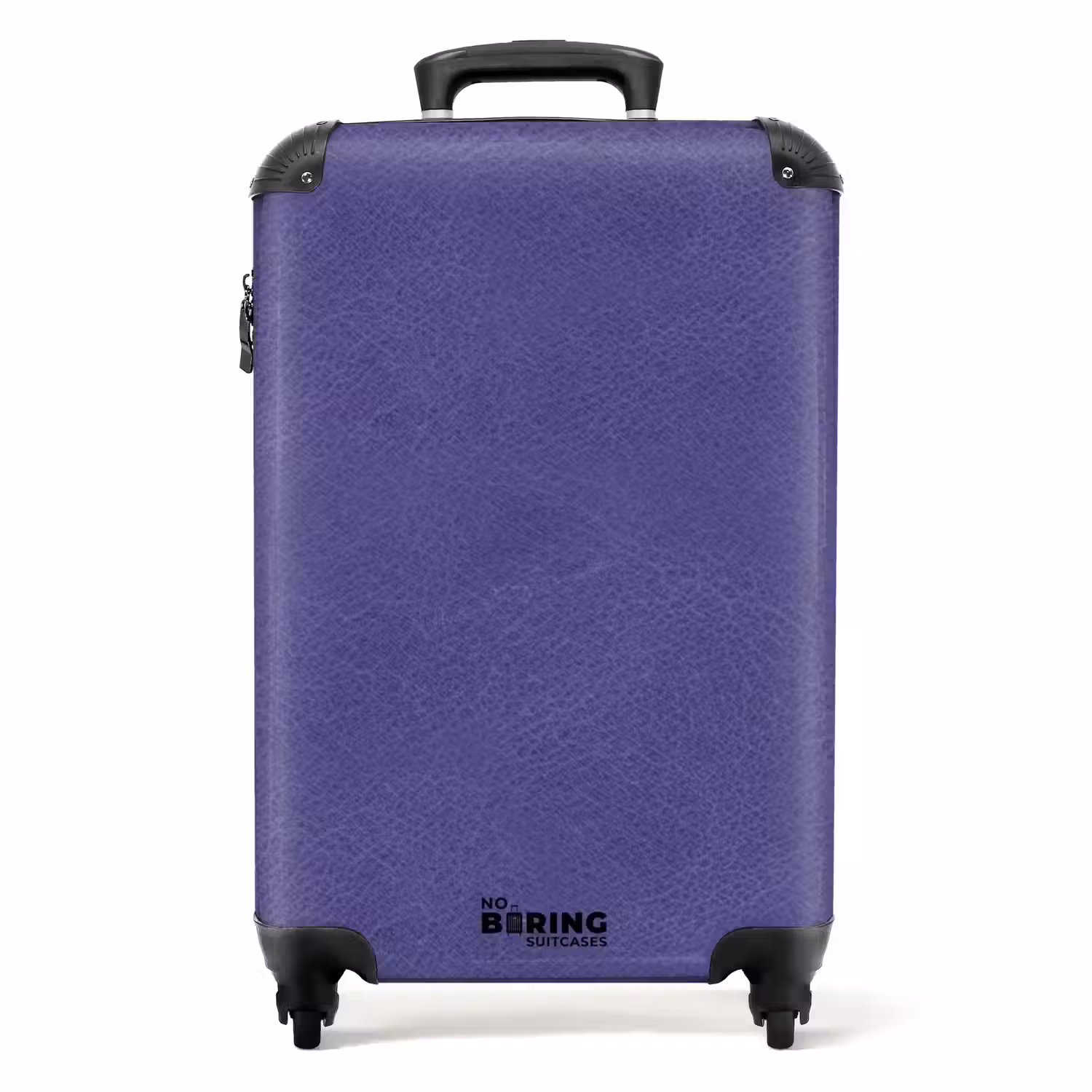 Lederen look paars NBS - Handbagage koffer - Volwassenen Unisex middel -productfoto_recht