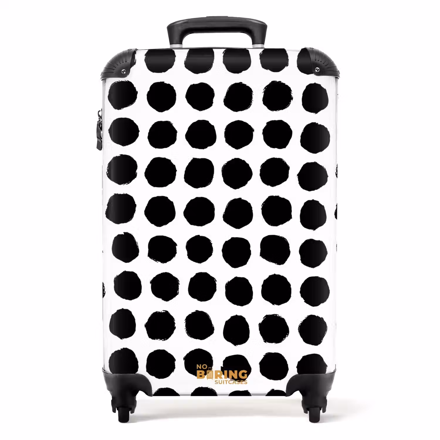 Ruwe stippen in rastervorm NBS - Handbagage koffer - Volwassenen Unisex middel -productfoto_recht