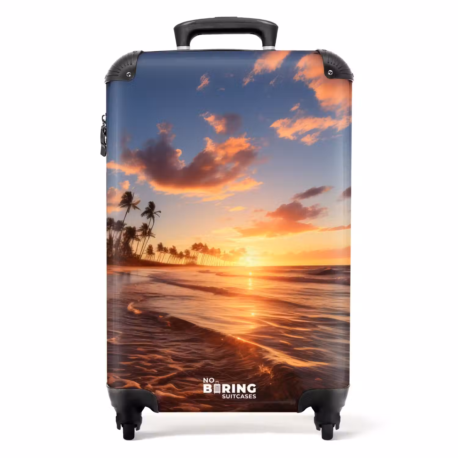 Zee bij zonsondergang NBS - Handbagage koffer - Unisex middel -productfoto_recht