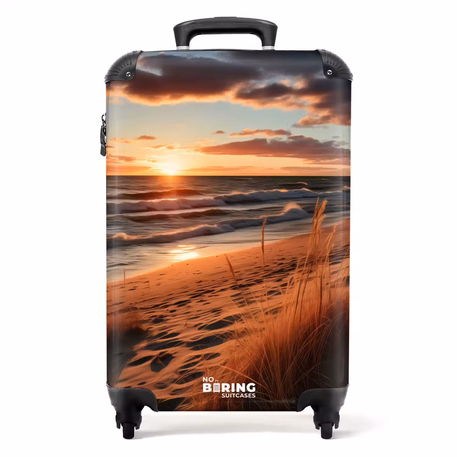 Zee bij zonsondergang NBS - Handbagage koffer - Unisex middel -productfoto_recht