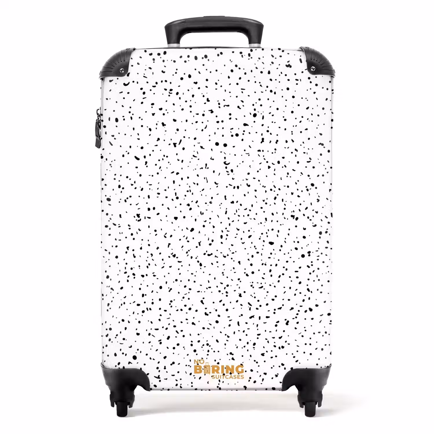 Kleine stipjes over een witte achtergrond NBS - Handbagage koffer - Volwassenen Unisex middel -productfoto_recht