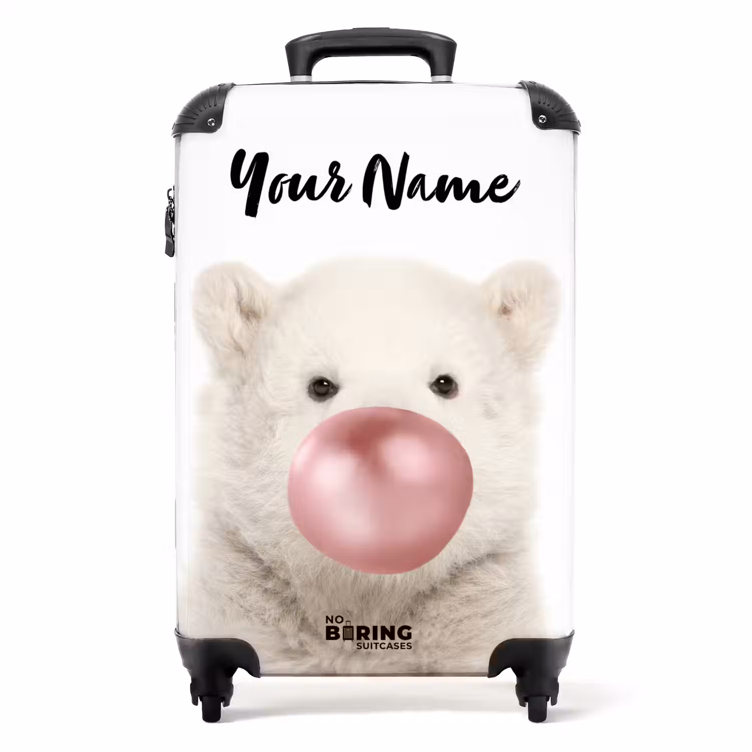 Bubblegum beer NBS - Handbagage koffer - Kinderen Unisex middel -productfoto_recht