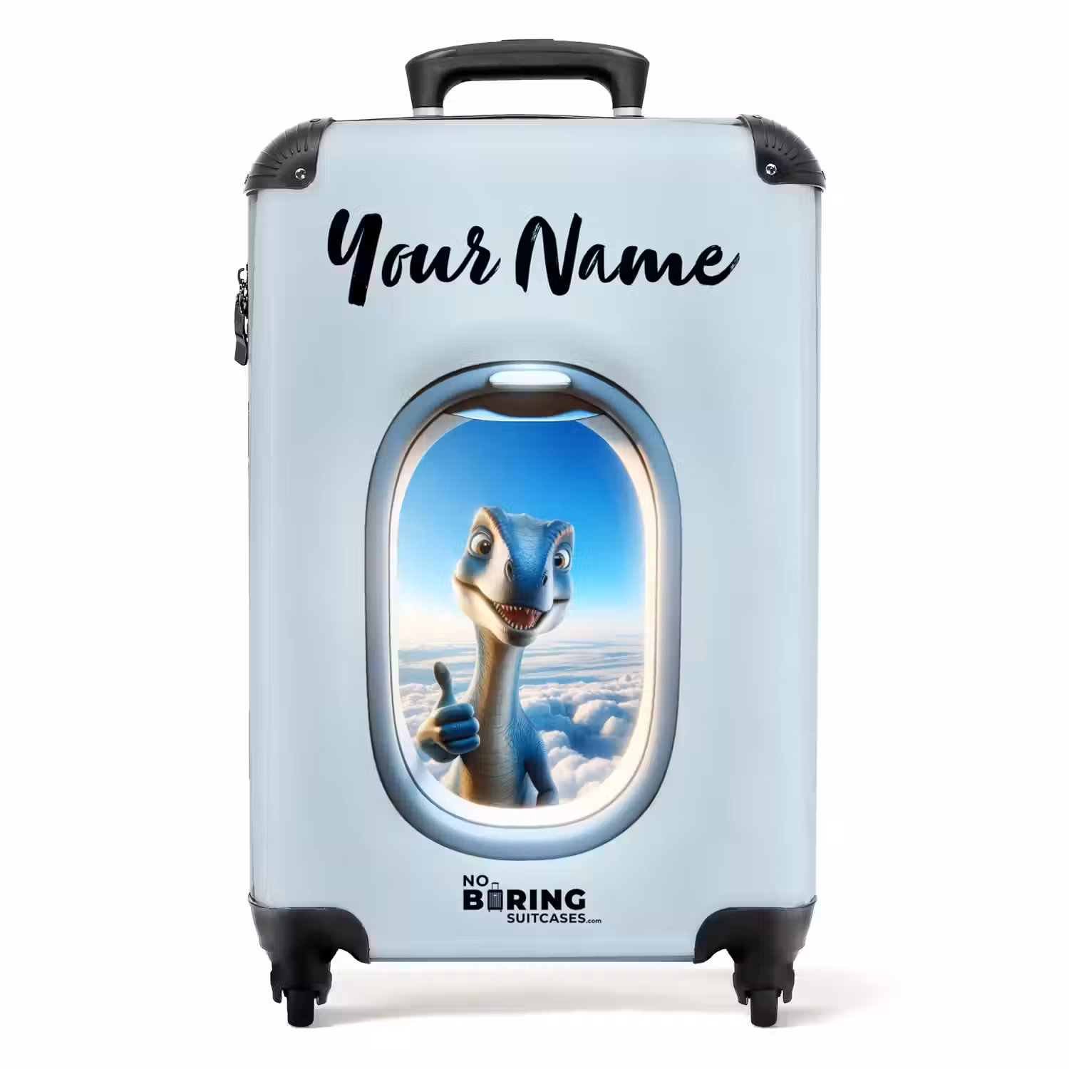 Delta dino NBS - Handbagage koffer - Kinderen Unisex middel -productfoto_recht