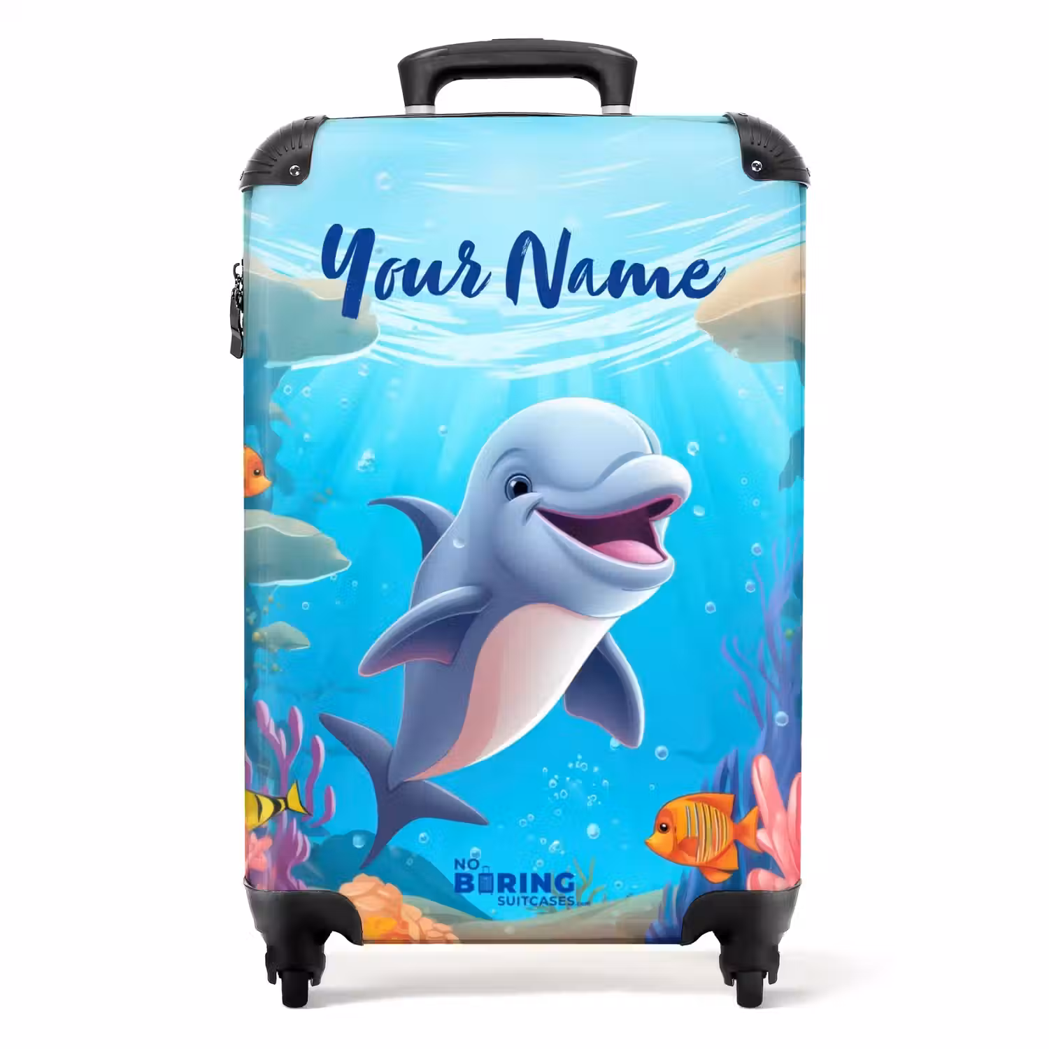Dolfje Dolfijn NBS - Handbagage koffer - Kinderen Unisex middel -productfoto_recht