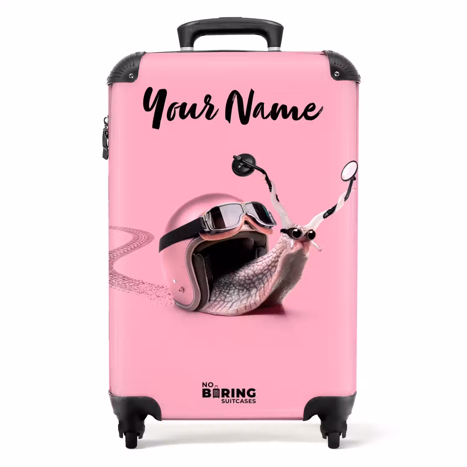 Escar-Go - Roze NBS - Handbagage koffer - Kinderen Unisex middel -productfoto_recht