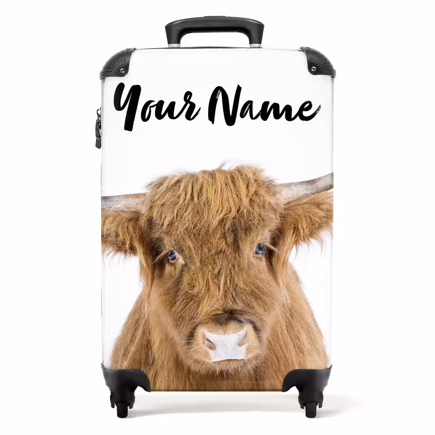 Halbe Hooglander NBS - Handbagage koffer - Kinderen Unisex middel -productfoto_recht