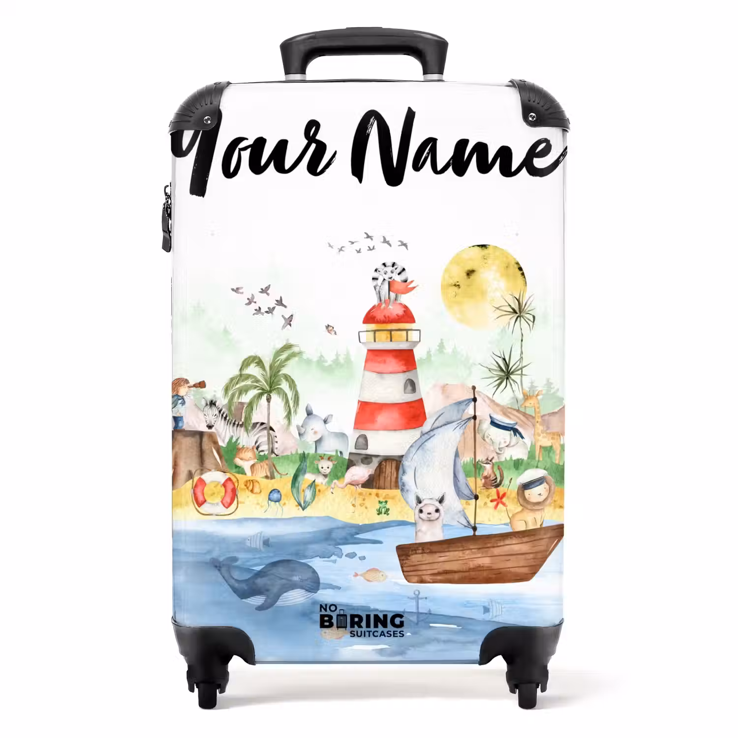 Eilandplezier NBS - Handbagage koffer - Kinderen Unisex middel -productfoto_recht